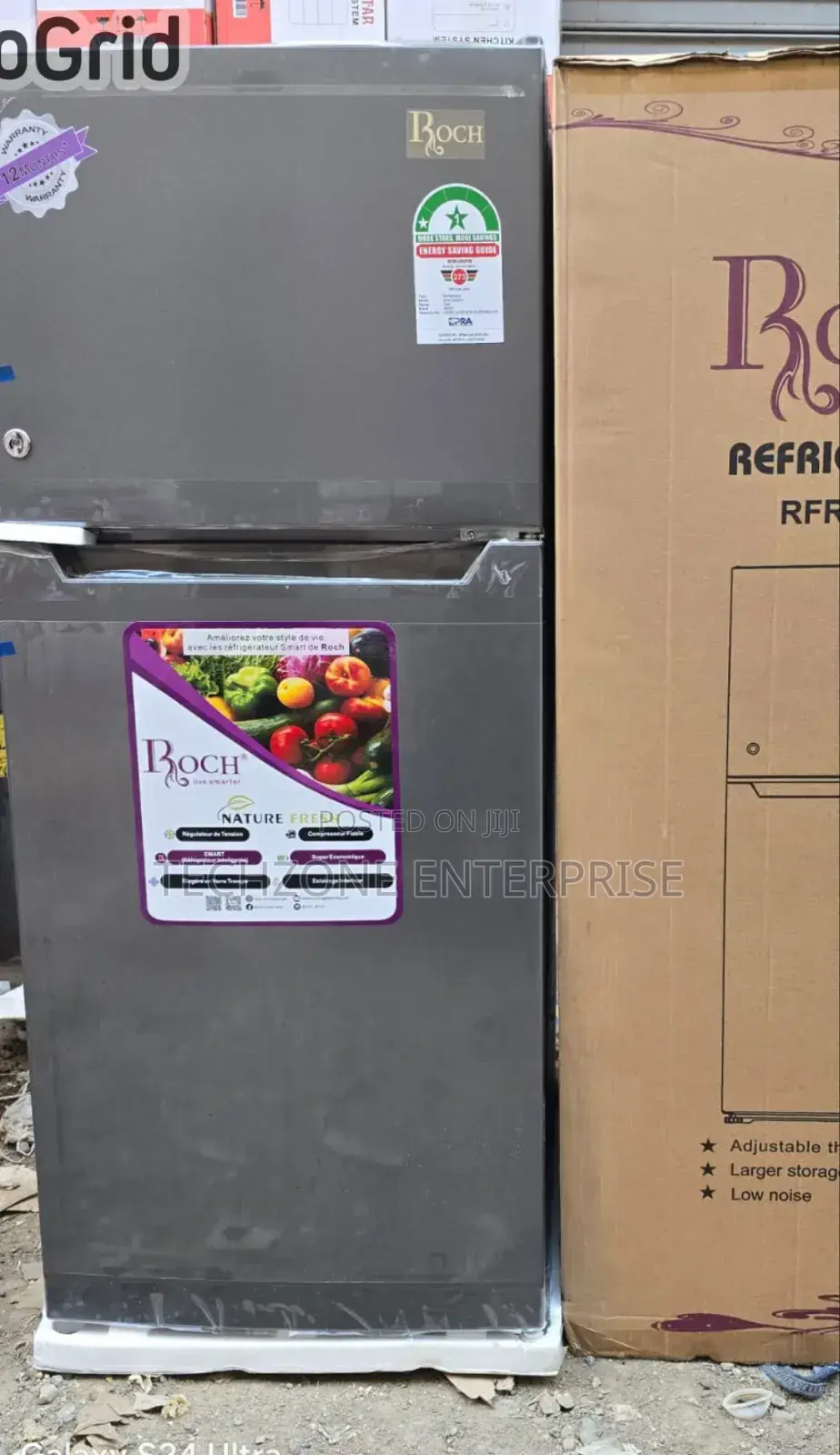 Roch RFR-150dt-1 120l Double Door Refrigerator Low Noise,