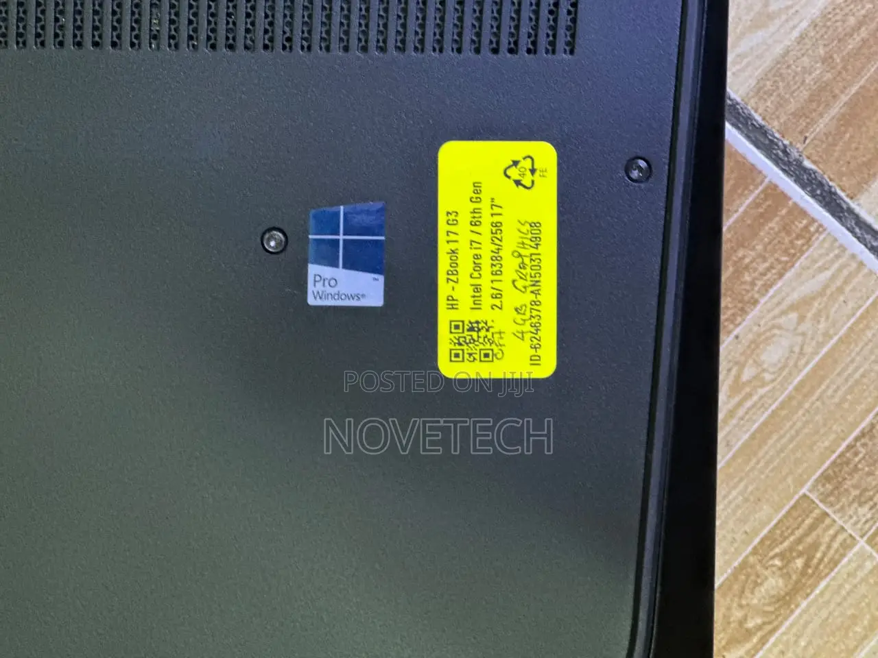 Laptop HP ZBook 17 G3 16GB Intel Core I7 SSD 256GB
