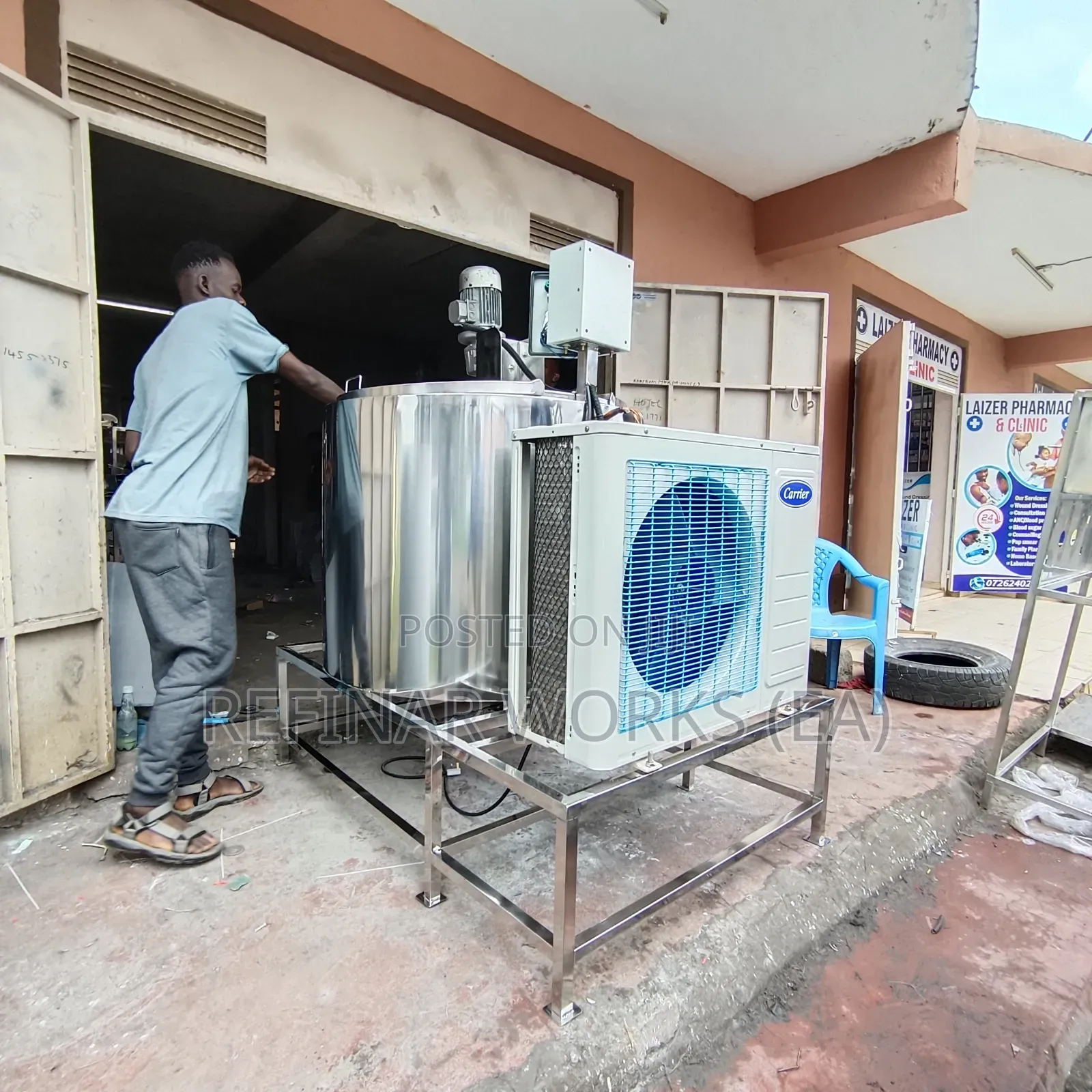 Stainless Steel Holding Tanks, Pasteurizer, Coolers