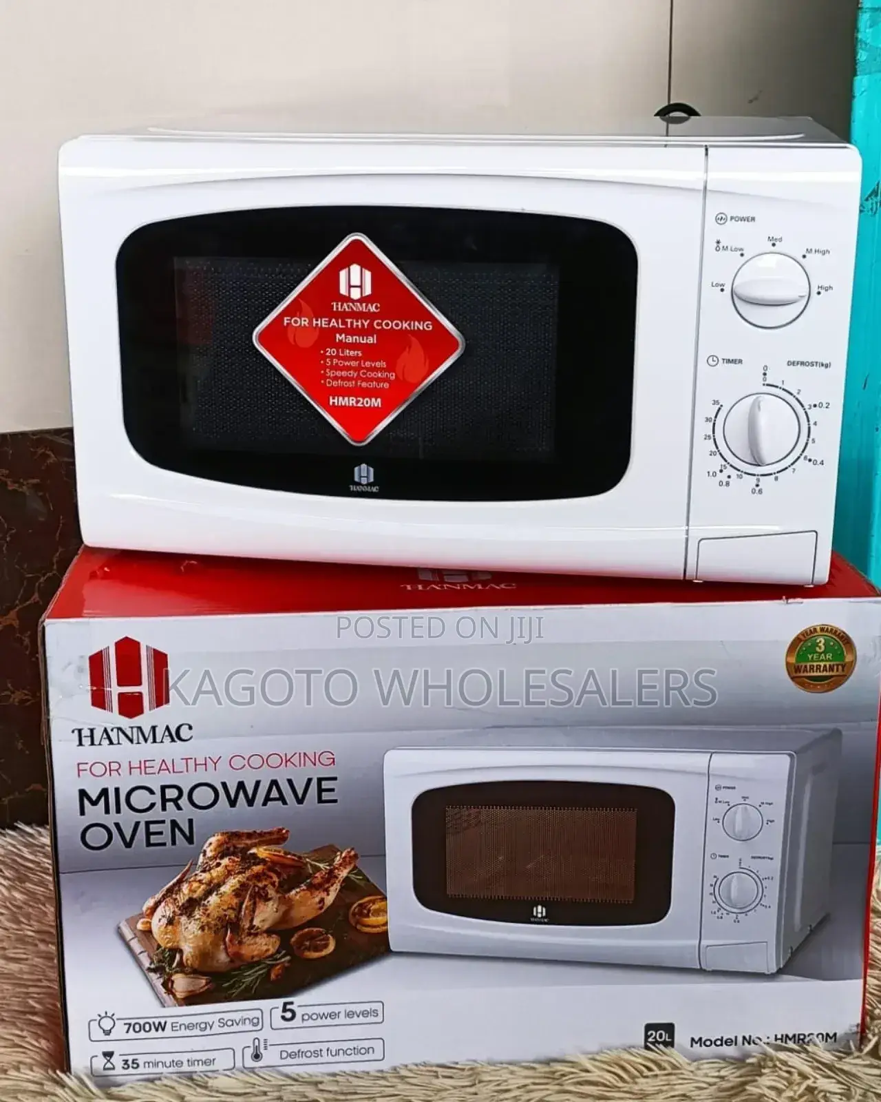 Hanmac 20liters Manual White Microwave