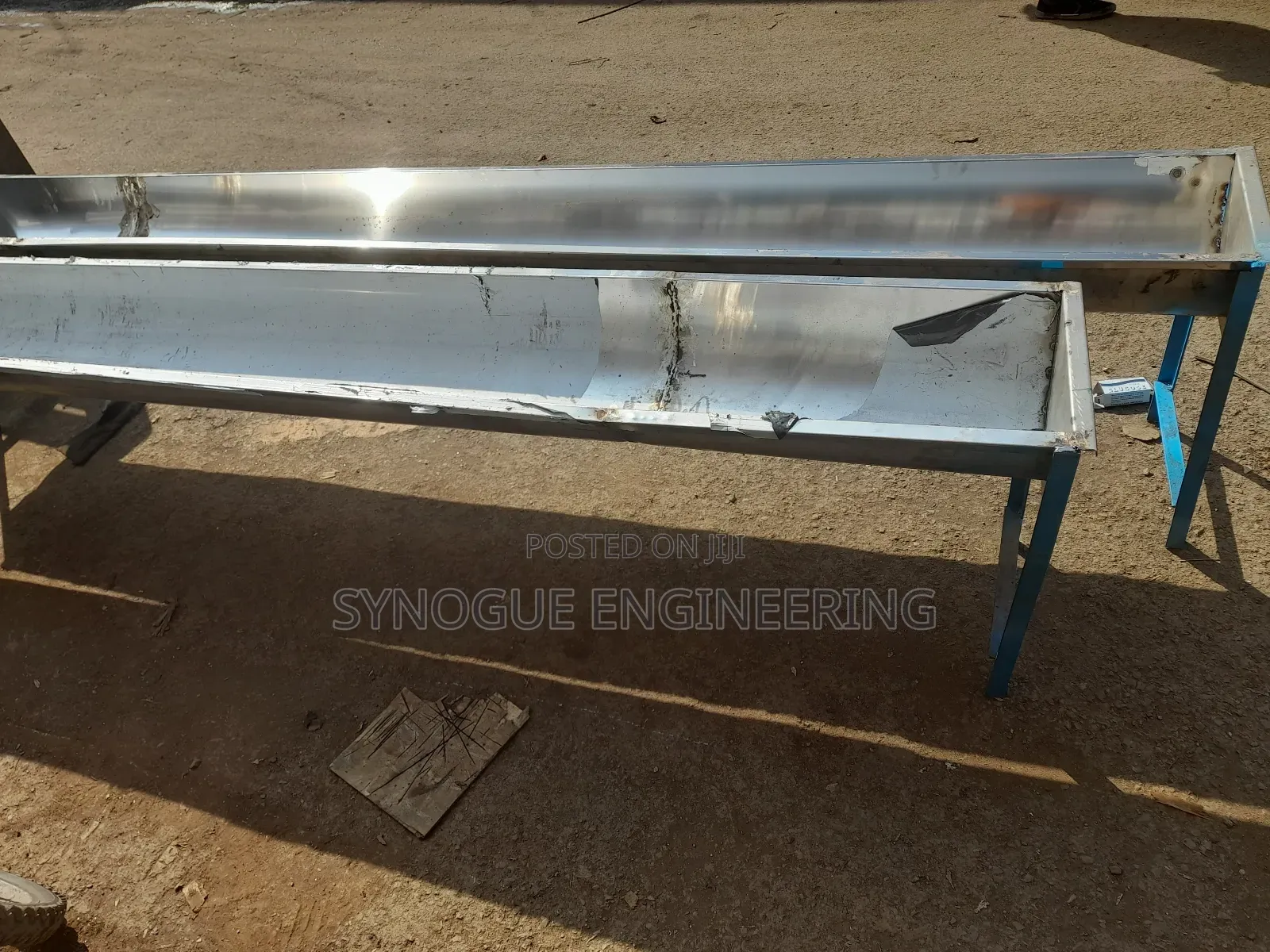 Animal Feeding Trays Stainless Steel