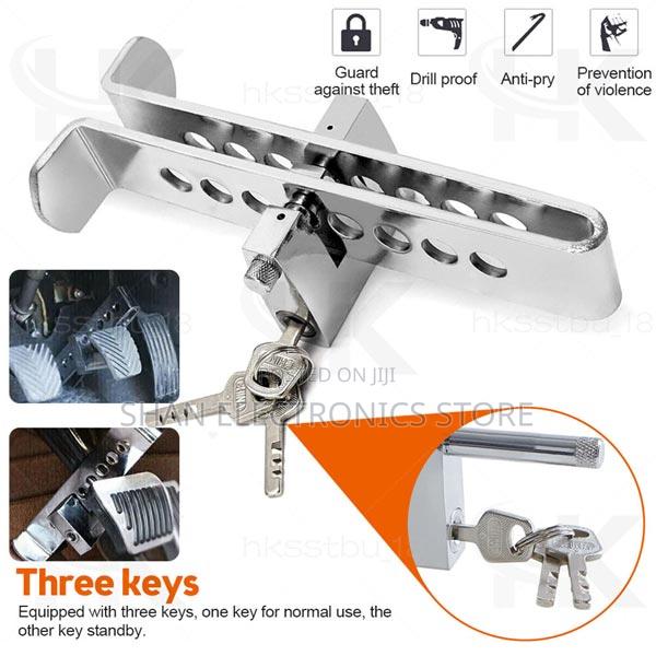 Stainless Anti-Theft Tool Pedal Lock Car Clutch Brake Lock.