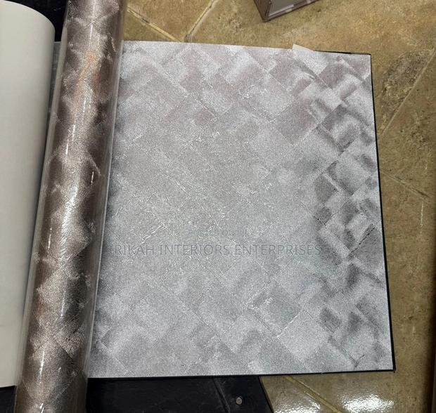 Silver Metallic Wallpaper