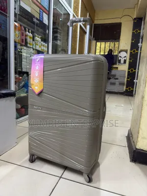 Brown Beige Color 25kg Rubber Large Size Suitcase
