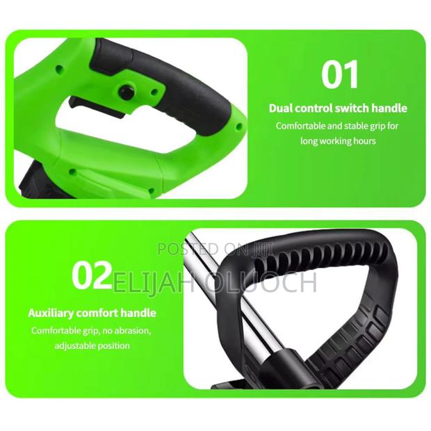 Cordless Electric Lawn Mower Foldable Adjustable Trimmer - thumbnail 7