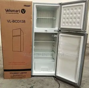 Silver Volsmart 138litres Double Door Refrigerator
