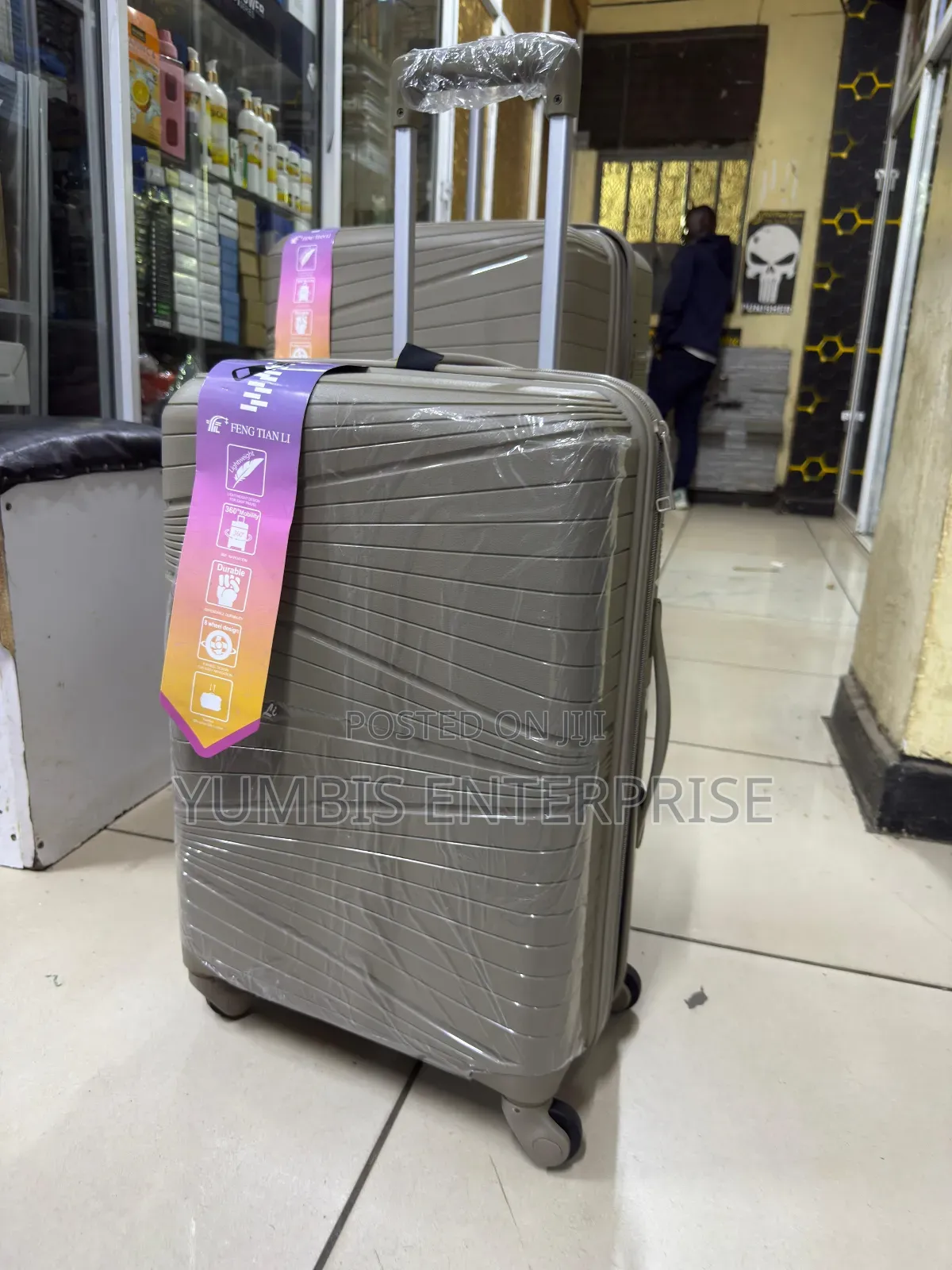 Brown Small Size Suitcase Rubber 2000 KSH Hand Luggage