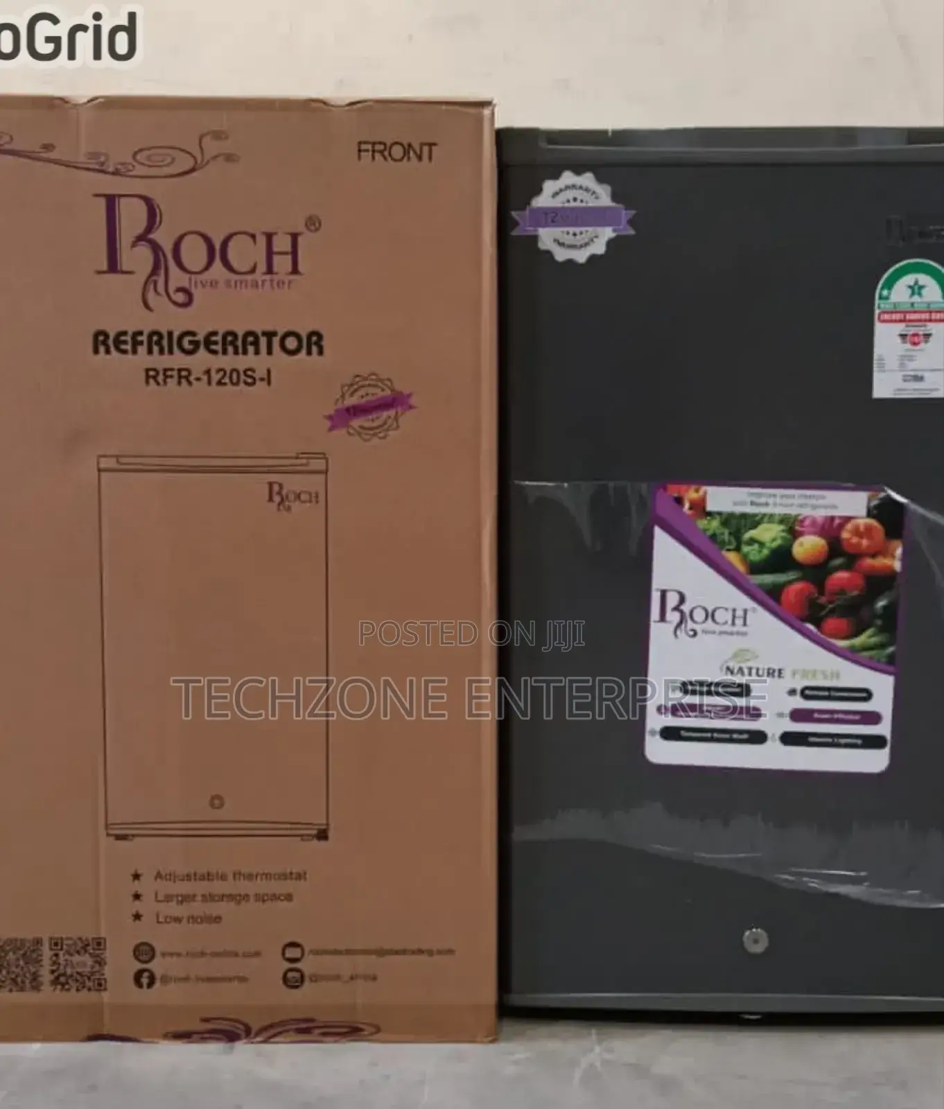 Roch 90l Single Door Fridge With Led Lights