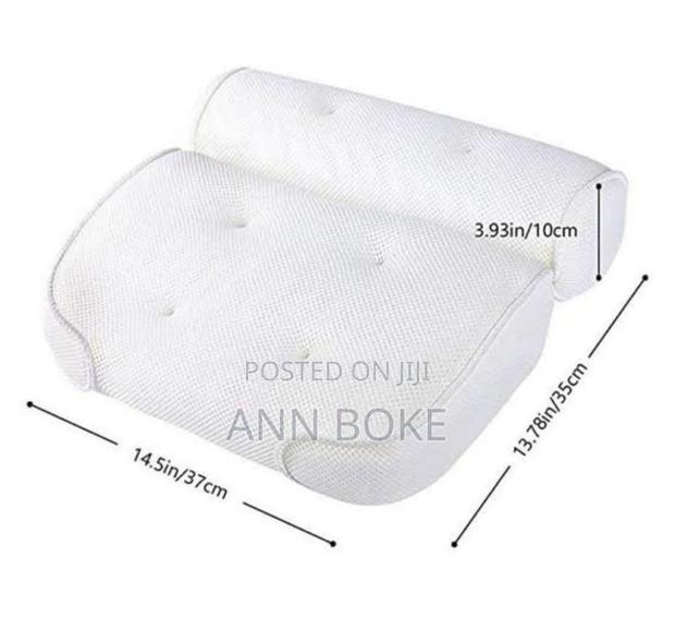 *Bath Tub Bath Pillow Size 37x35x10cm 6 Silicone Suction Cup - thumbnail 2