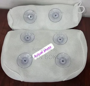 *Bath Tub Bath Pillow Size 37x35x10cm 6 Silicone Suction Cup