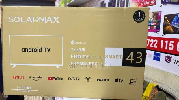 Solarmax 43inches Smart Android Digital Tv,Bluetooth Enabled - thumbnail 2