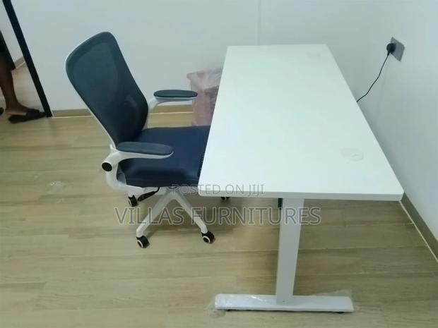 Electric Study Table and Office Chair - main view