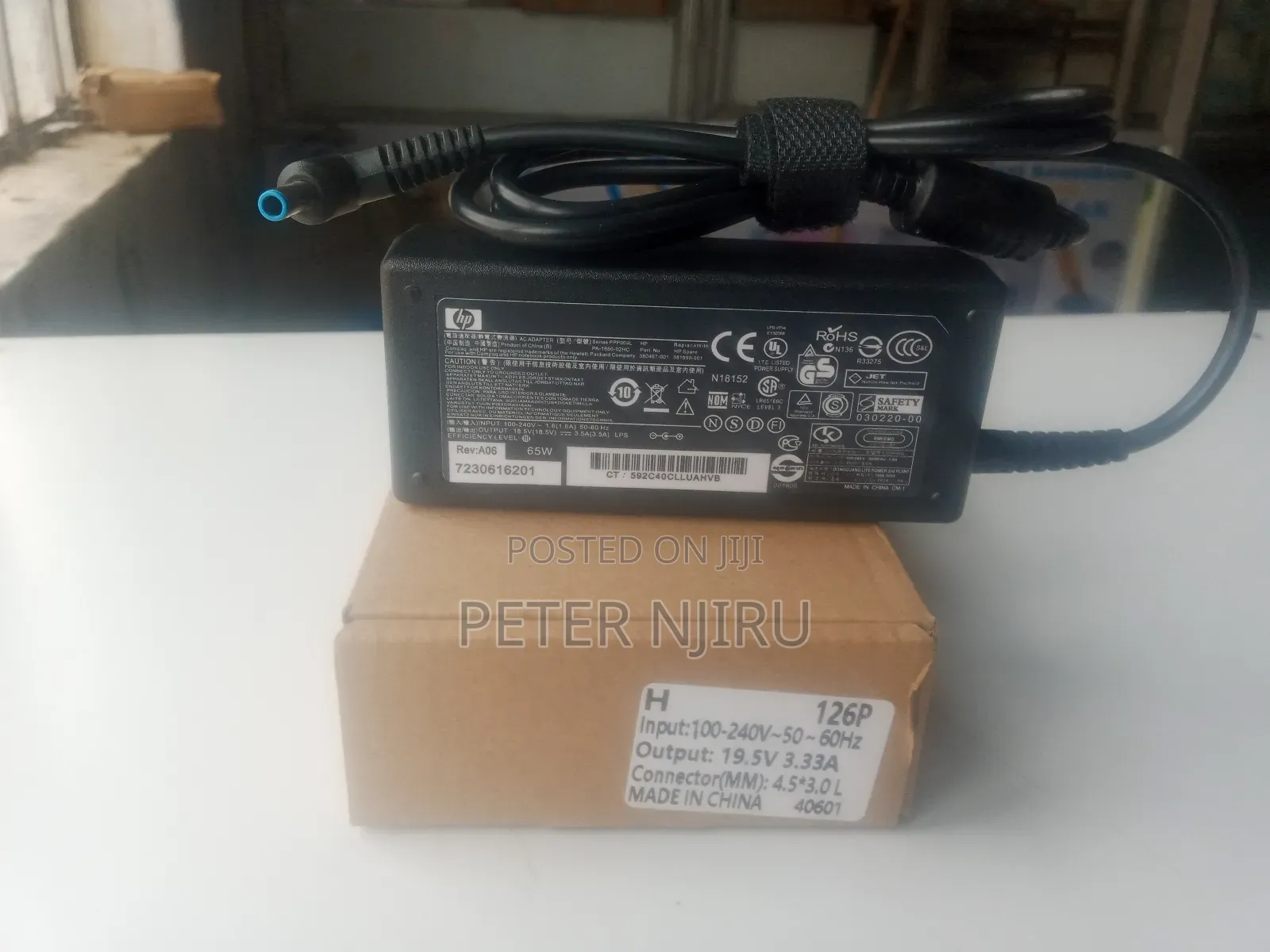 Hp Laptop Charger Blue Pin Original Available