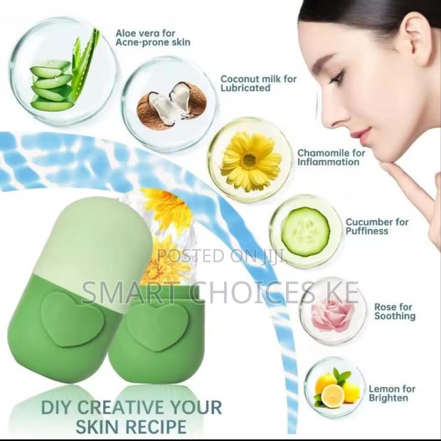 Reusable Ice Facial Roller Silicone Ice Cube Trays - thumbnail 3