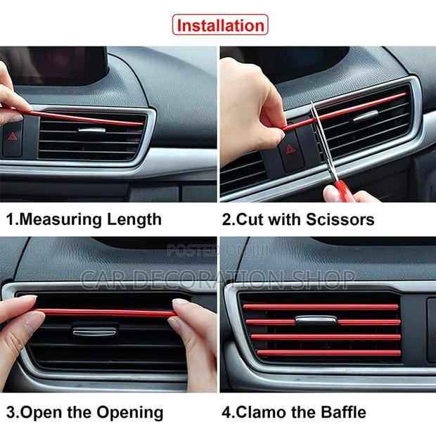 Dashboard Air Outlet Vent Stickers
