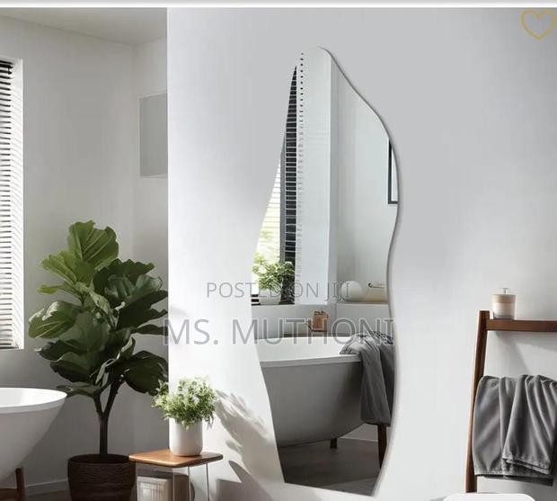 Stylish Irregular Shaped Peel Stick Mirror