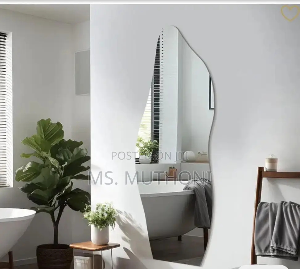 Stylish Irregular Shaped Peel Stick Mirror