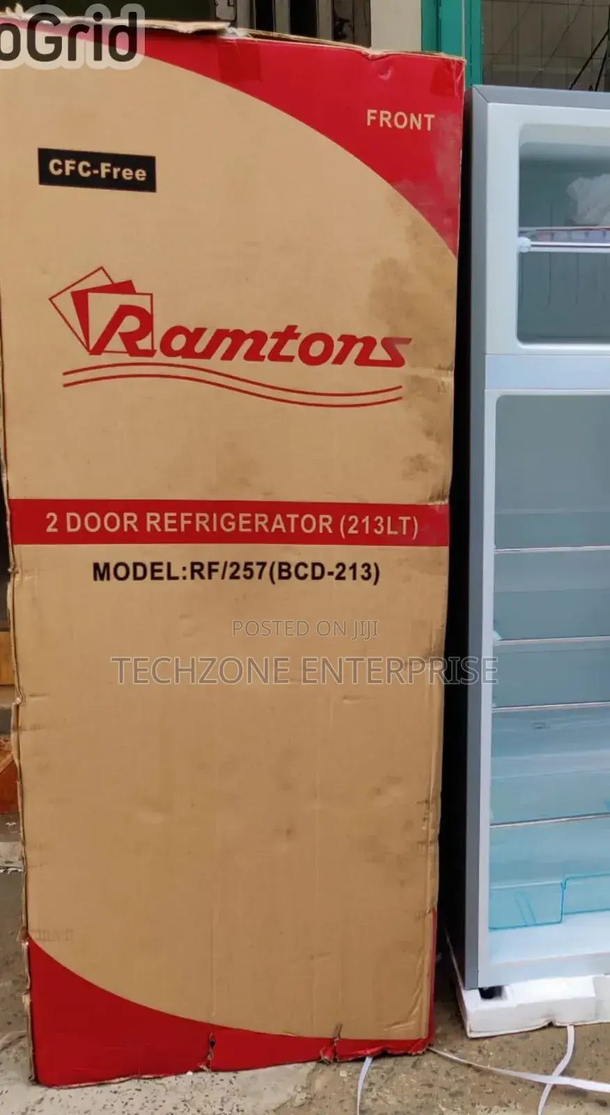 Ramtons (Rf/130) 213l 2 Door Direct Cool Fridge+ Dispenser