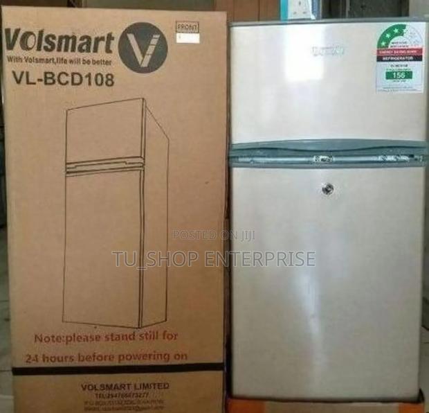 Refrigerator! Silver Volsmart 108 Litres Double Door