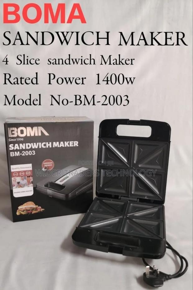 'boma Sandwich Toaster Bm 2003 [ 4 Slice - Black]