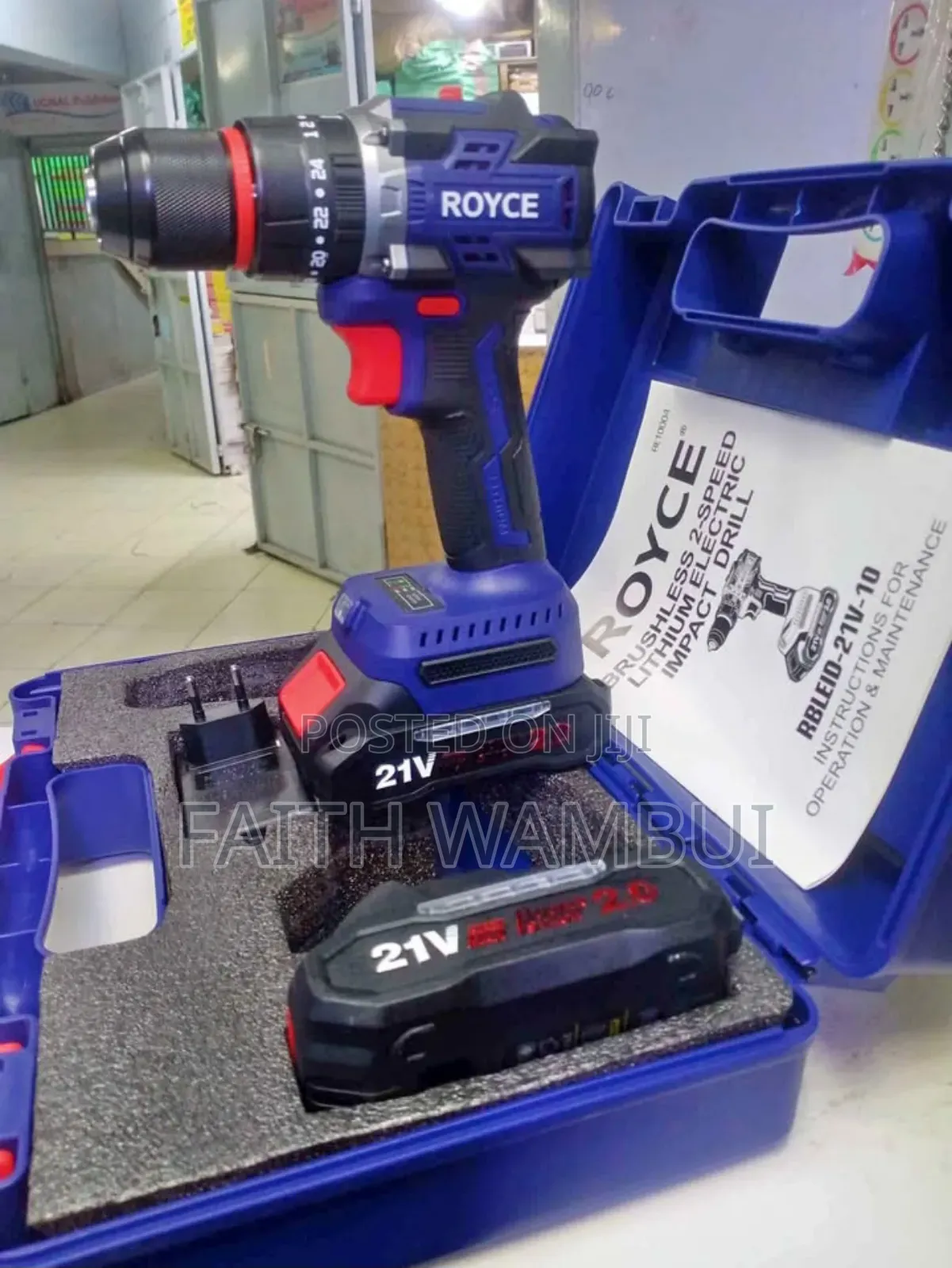 21v Royce Cordless Drill/Cordless Drill
