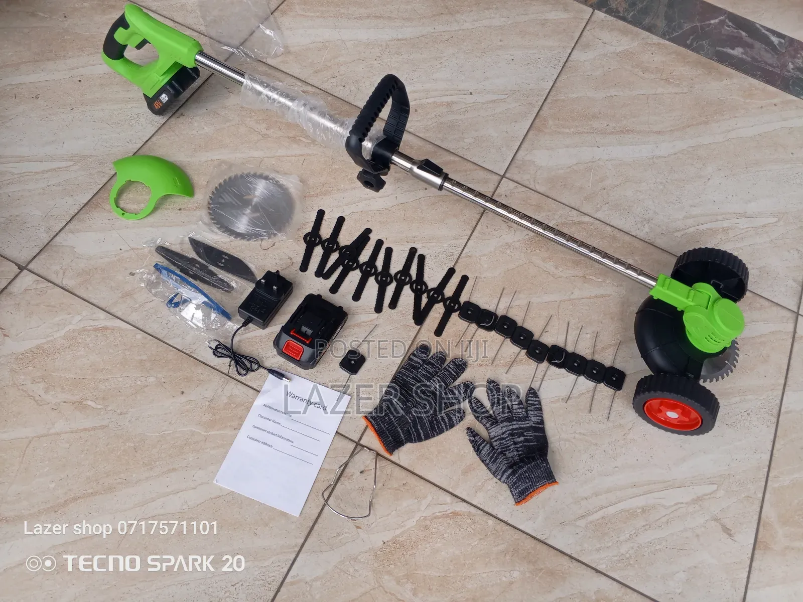 Cordless Rechargeable Grass Cutter