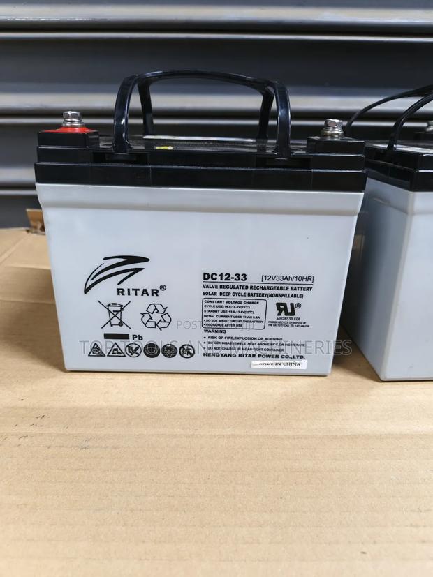 Ritar 12v33ah Solar Backup Battery