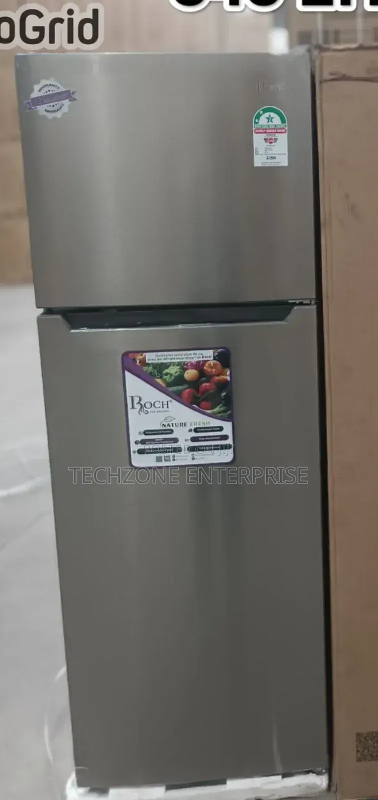 Roch RFR-435dt-1 348l Non-Frost Double Door Refrigerator 