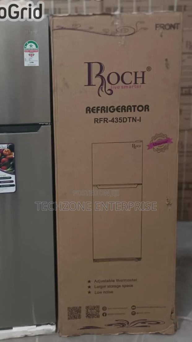 Roch 348 Litres Non-Frost Double Door Fridge, Stylish Led 