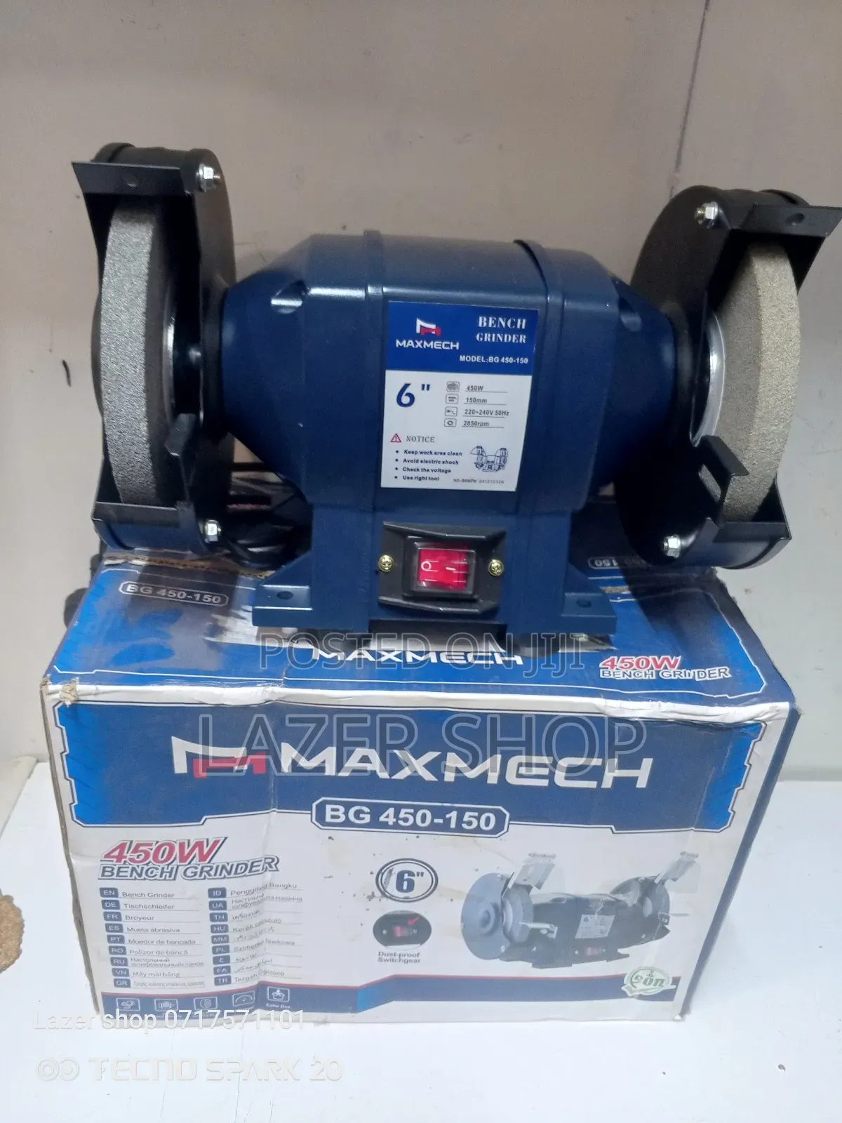 Maxmech Bench Grinder 450w