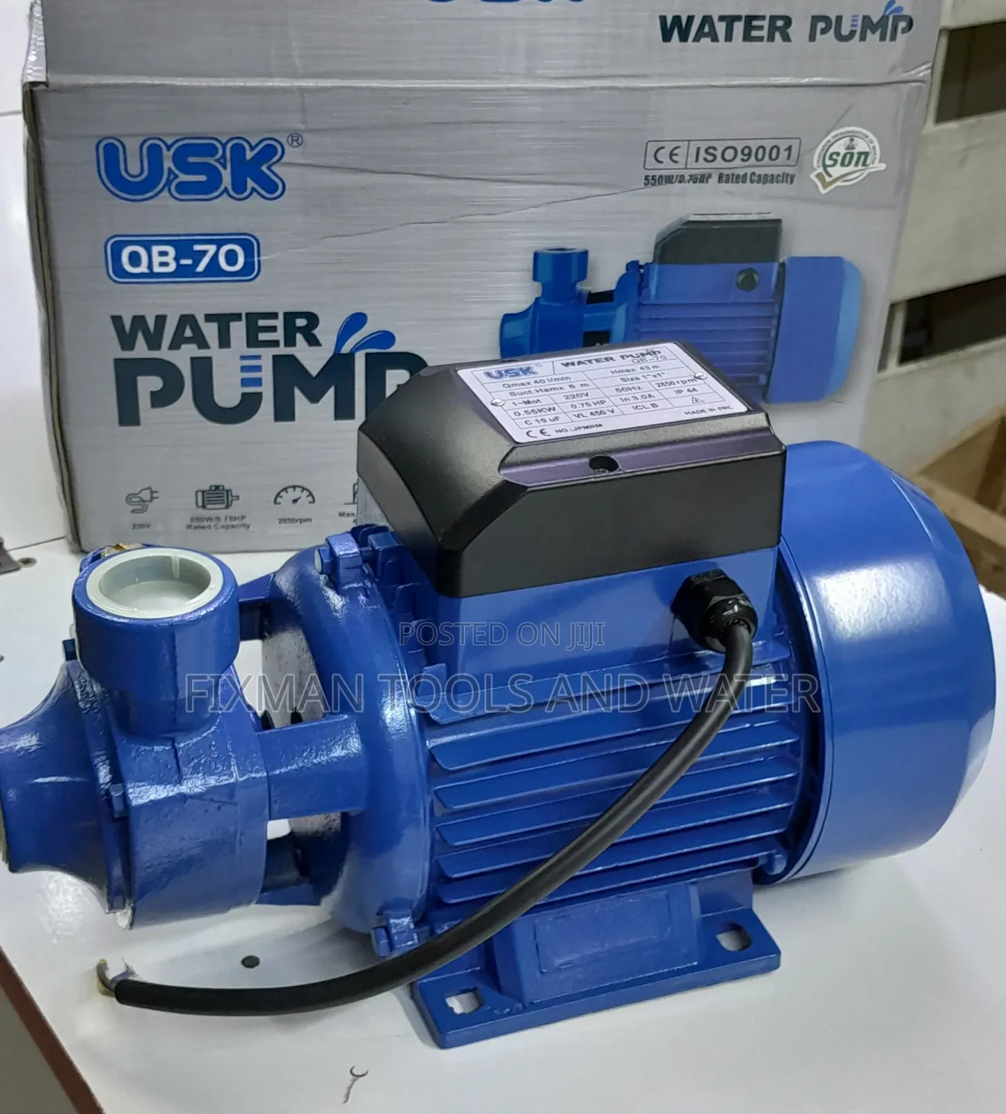 Usk Construction Water Pump 0.75hp 43m