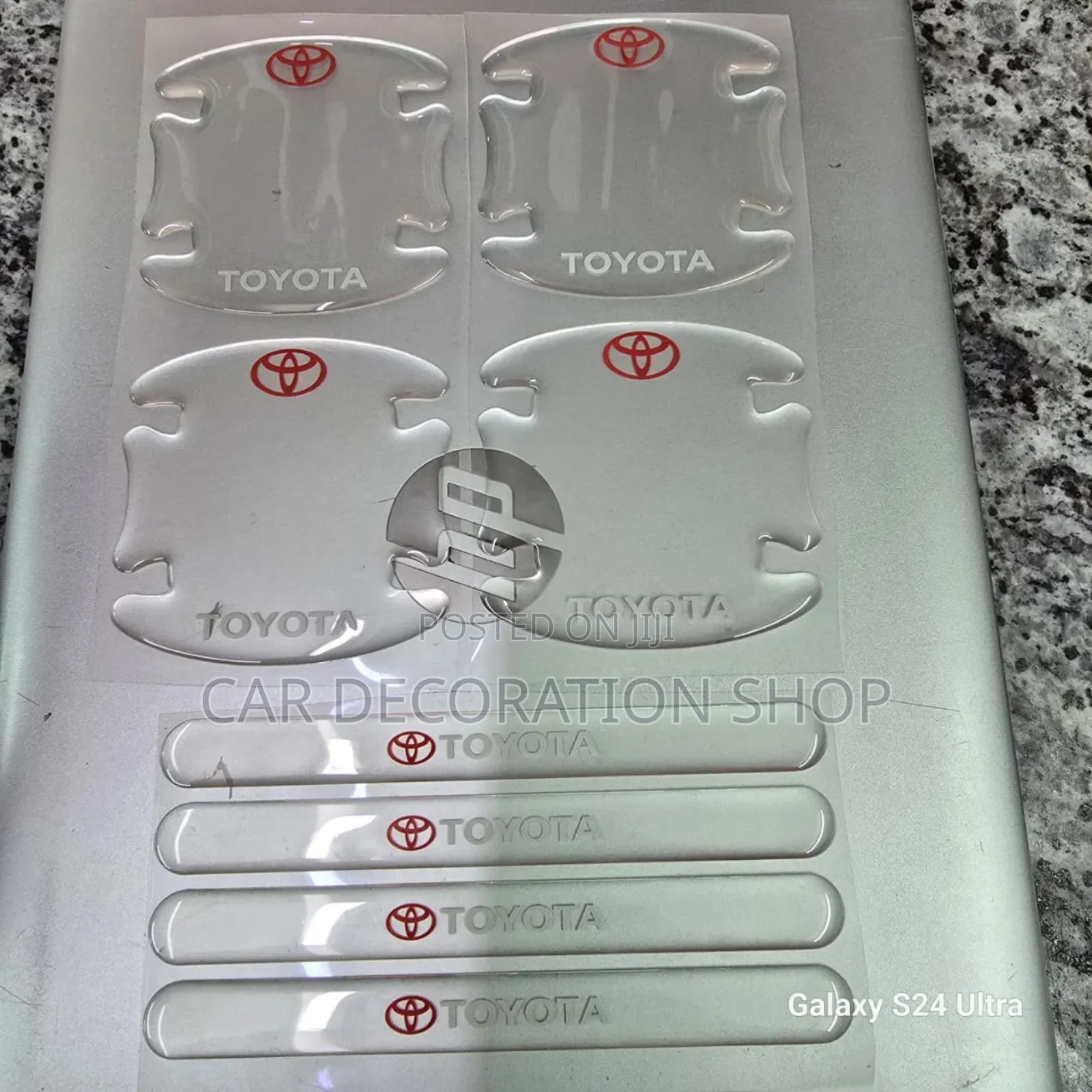 8pcs Clear Toyota Handles Antiscratch Stick on Stickers