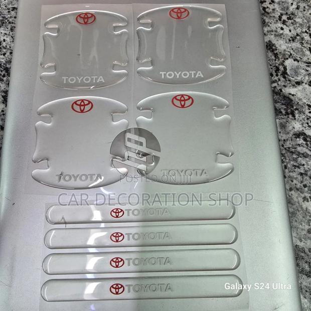 8pcs Clear Toyota Handles Antiscratch Stick on Stickers