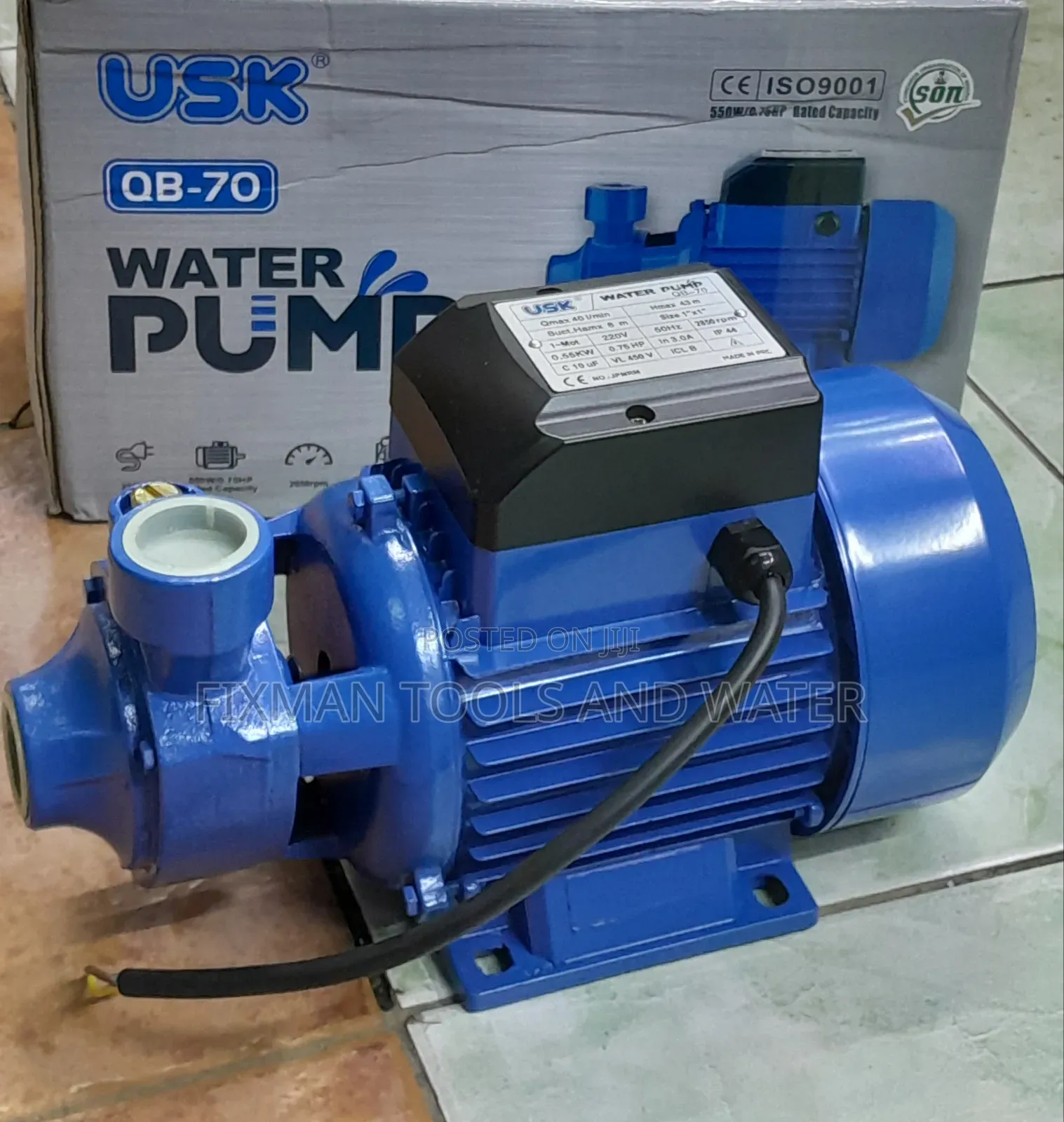 Top Rift Usk Water Pump 0.75 Hp 43m Head