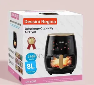 *Glass Oven Dessini Air Fryer 8 Litres Tuner/ Digital Tuner
