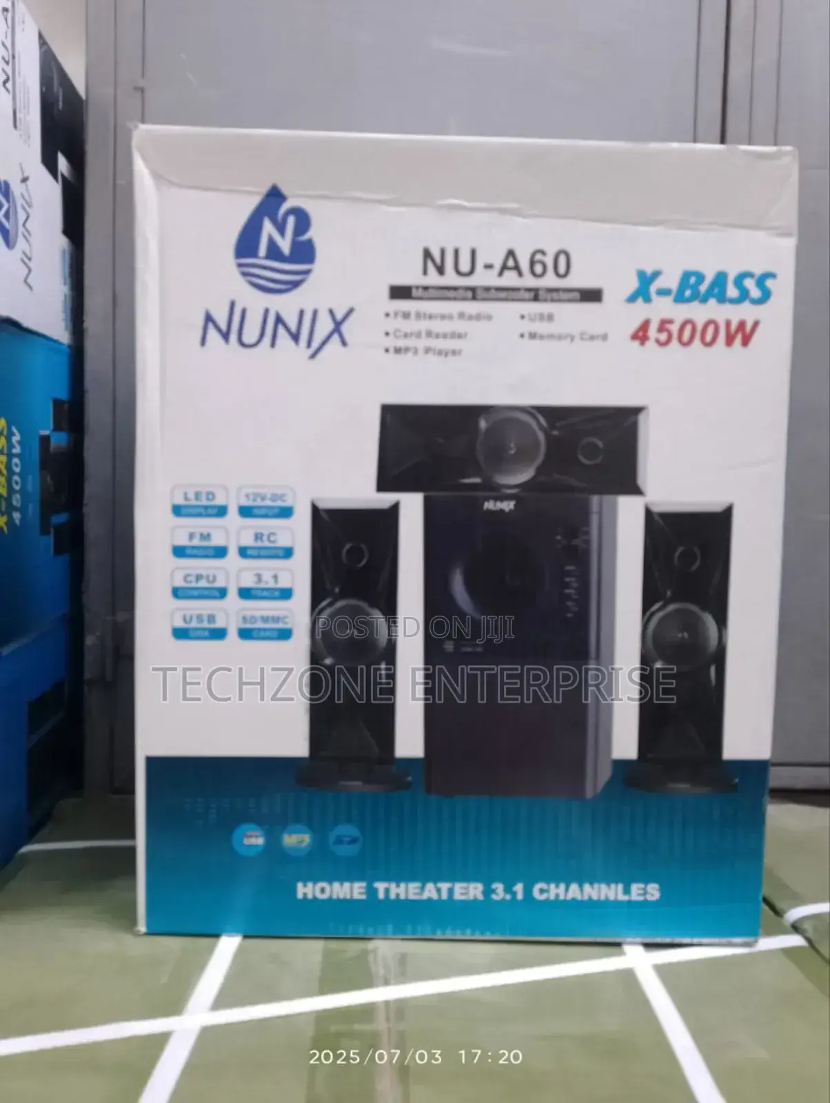 Nunix Nu-A60 3.1ch Mini Home Theater System Multiple Inputs,