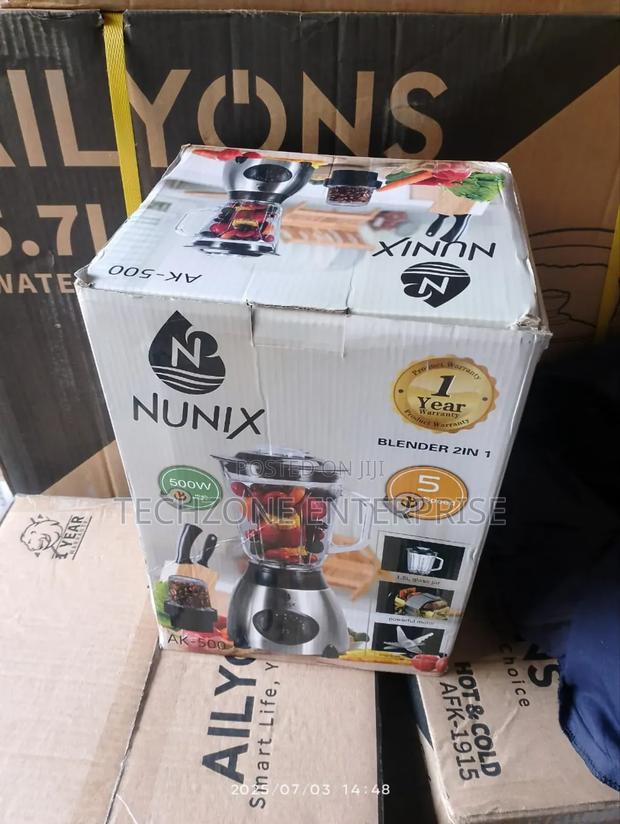 Nunix Ak-500 2-in-1 Blender
With 5 Speeds - main view