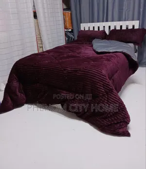 Dark Maroon Velvet Duvet Set