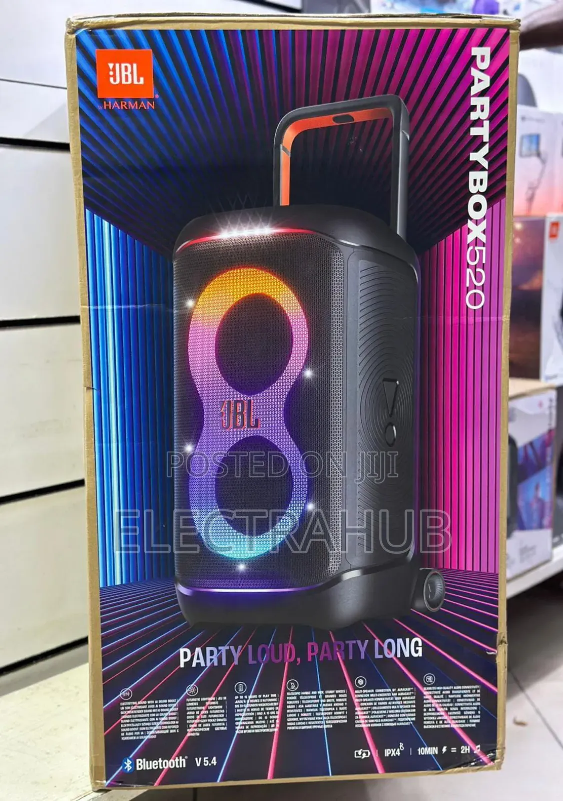 JBL Partybox 520 Portable Speaker Brand New Sealed