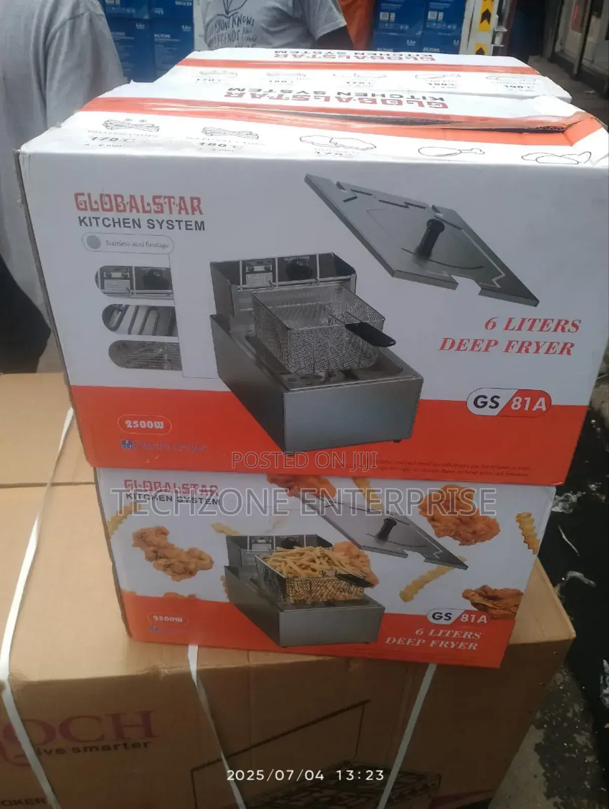Globalstar Gs81a 6l Electric Stainless Body Deep Fryer