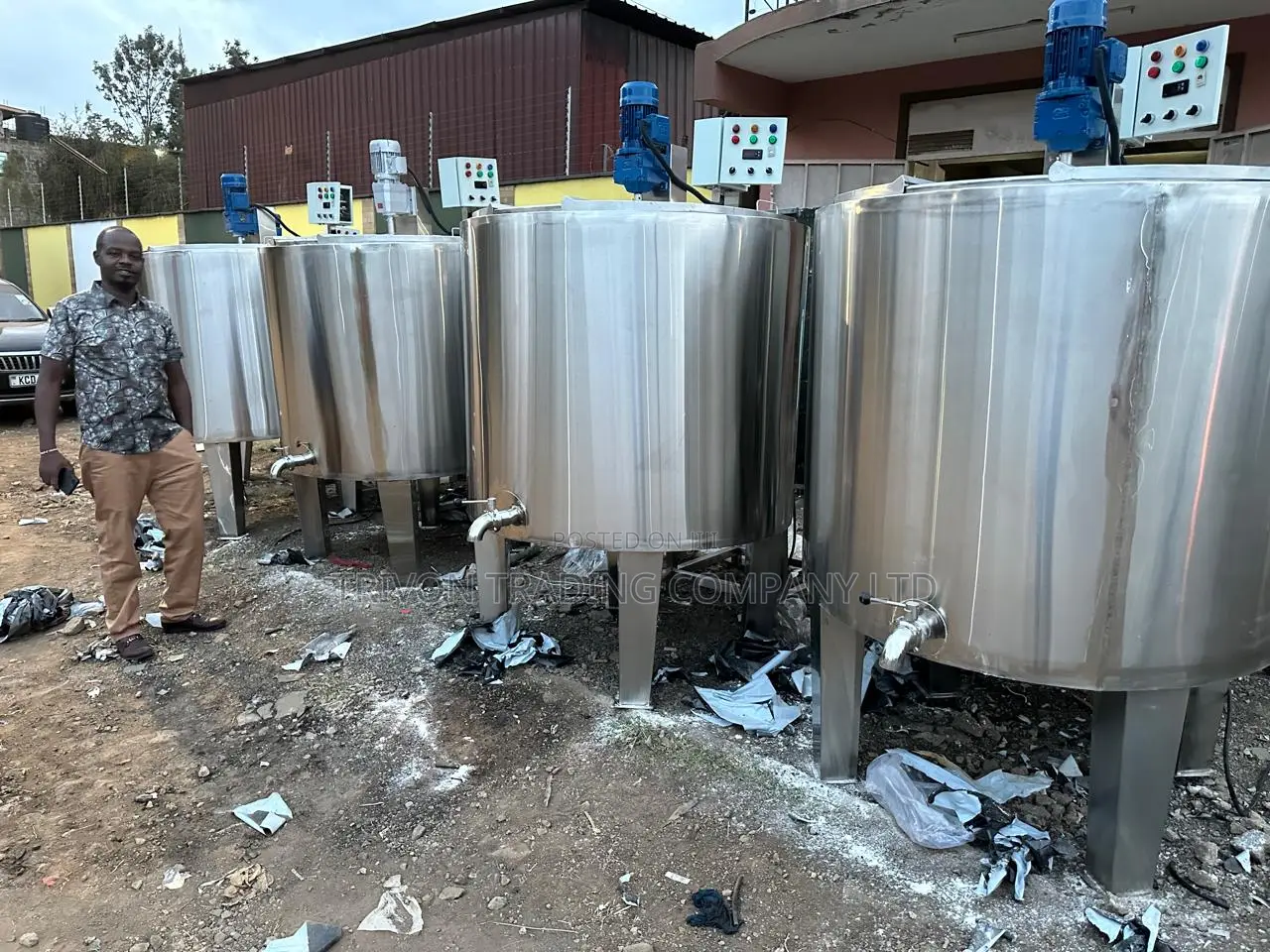 High Capacity 1000l Milk Chilling Tank