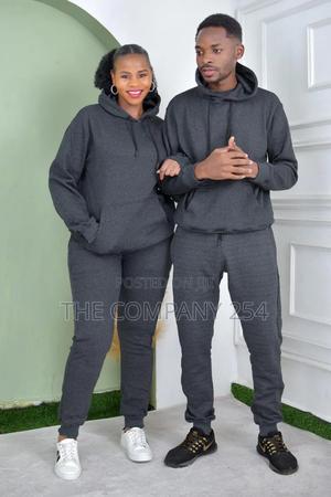 Hooded Mens Womens Sweatpant Tracksuits Plain Sweatsuits - main view