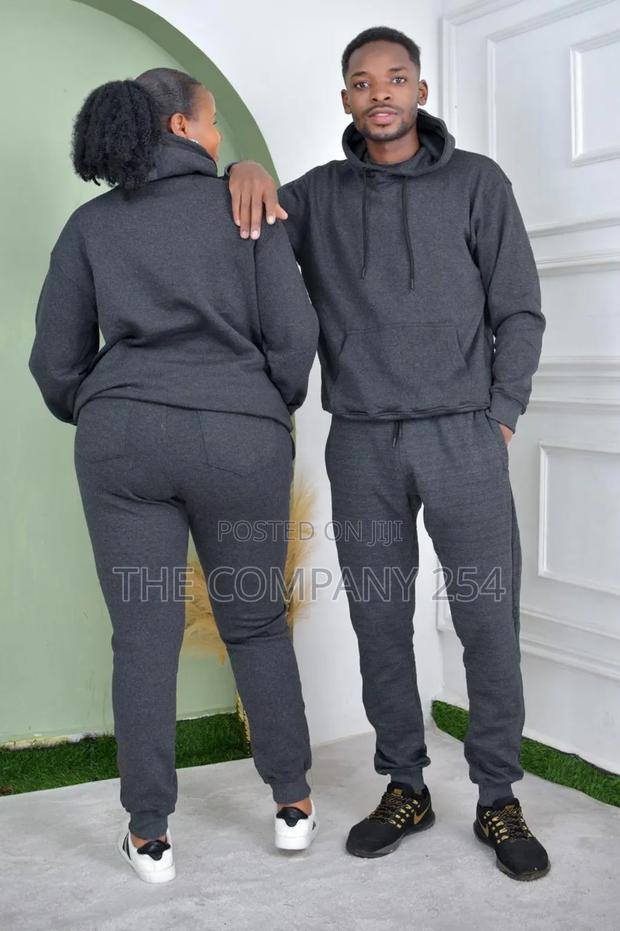 Hooded Mens Womens Sweatpant Tracksuits Plain Sweatsuits - thumbnail 2