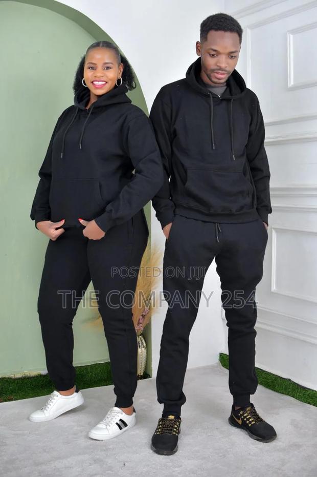 Hooded Mens Womens Sweatpant Tracksuits Plain Sweatsuits - thumbnail 3