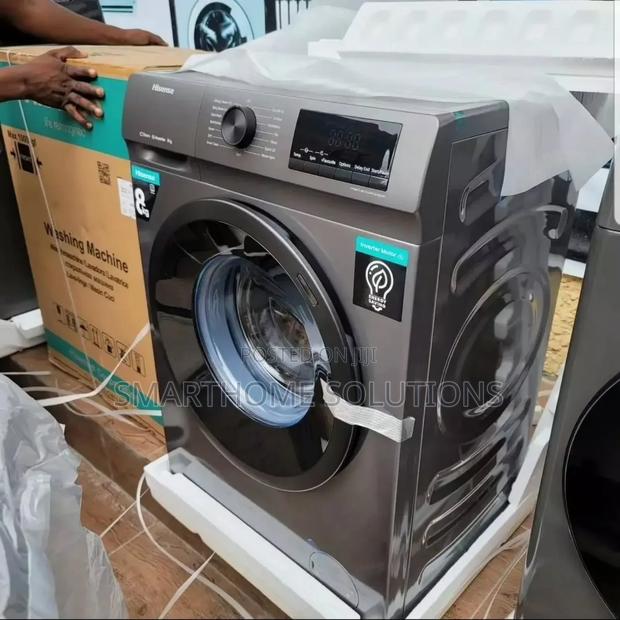 Hisense 8kg Front Loading Washing Machine 1200 RPM Silver - main view