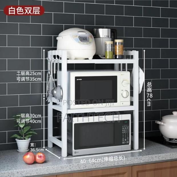 ✅Expandable Metallic Microwave Stand - main view