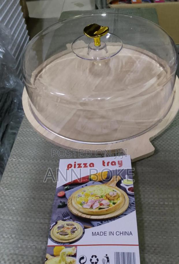 Bamboo Tray With Handle + Food Bread Cake Fruits Storage