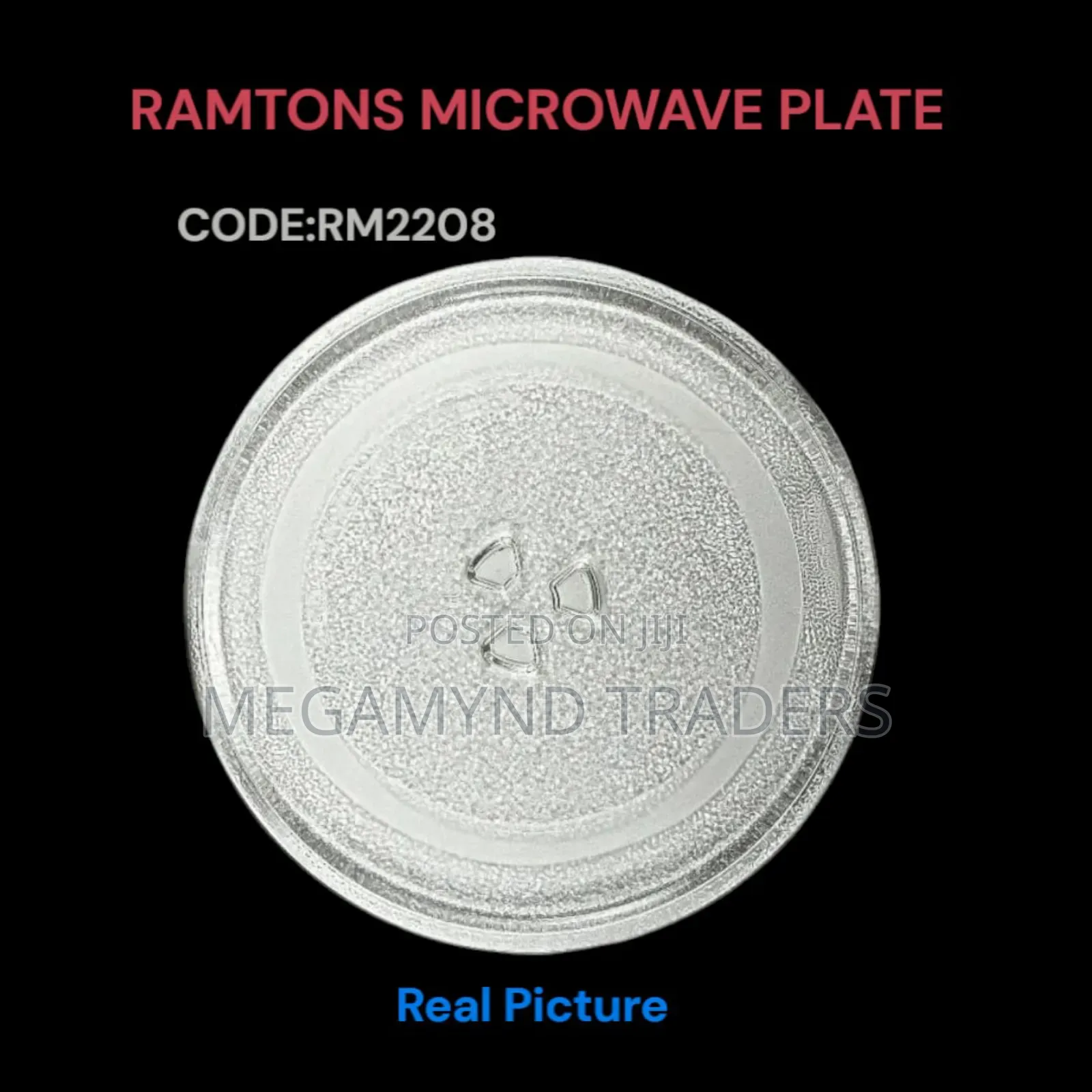Ramtons Microwave Plate/Microwave Turn Table Glass Plate
