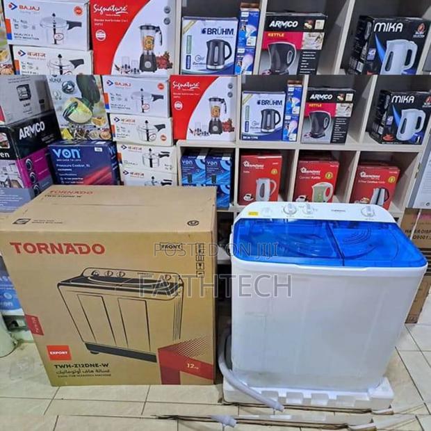 12kgs Tornado Twin Tub Washing Machine - thumbnail 2