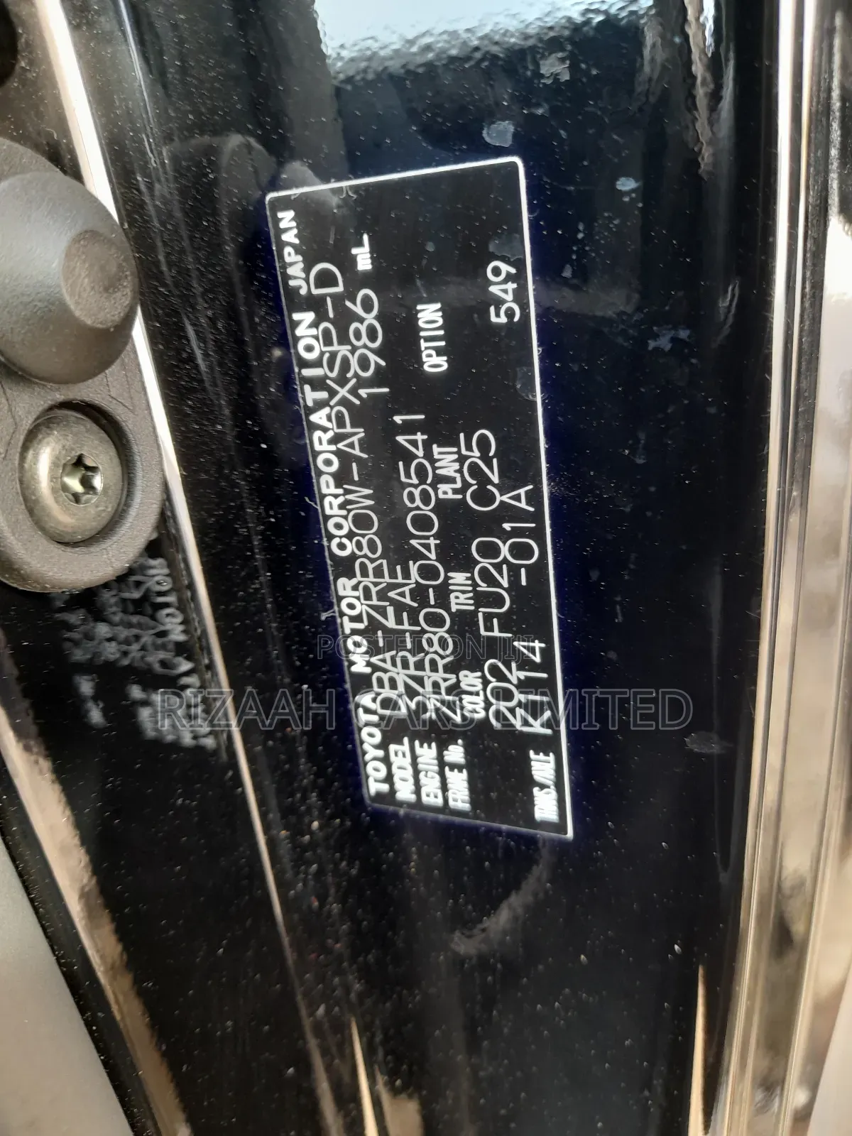 Toyota Noah 2.0 AWD (7 Seater) 2018 Black